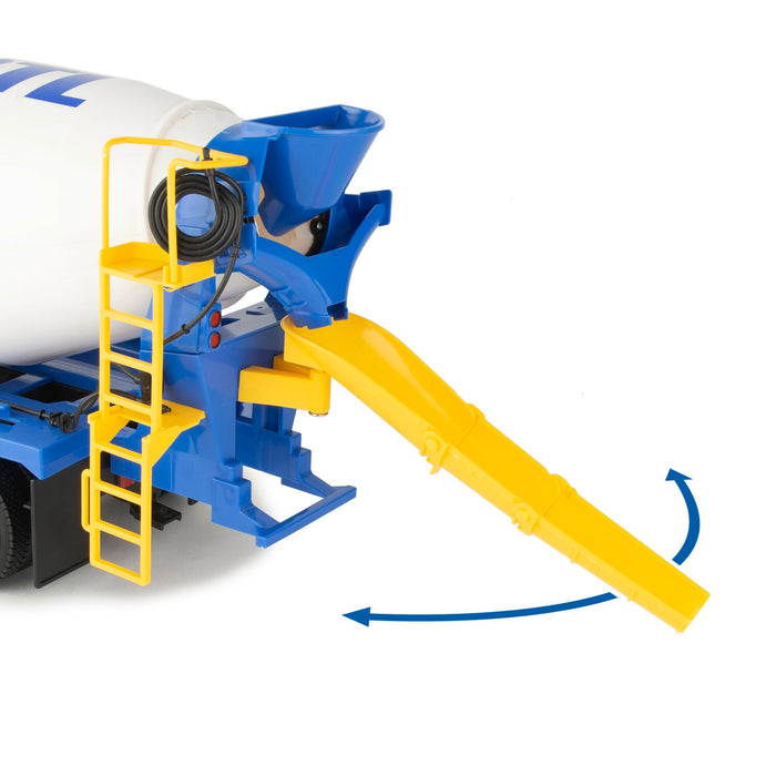 1/16 ERTL Big Farm Yellow & Blue Peterbilt Model 367 Cement Mixer