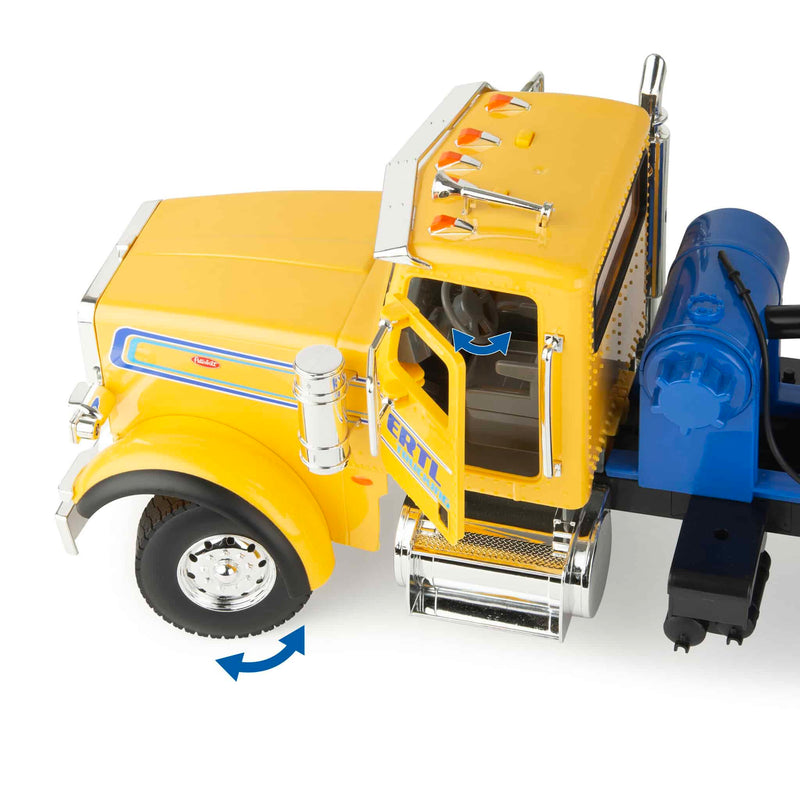 1/16 Big Farm Peterbilt Model 367 Cement Mixer Truck, ERTL Yellow & Blue,
