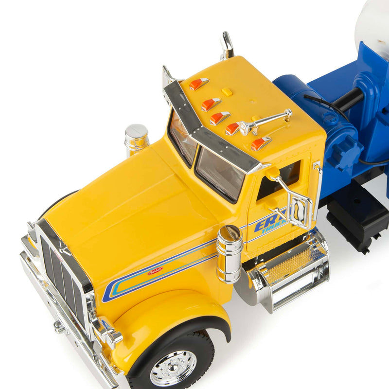 1/16 Big Farm Peterbilt Model 367 Cement Mixer Truck, ERTL Yellow & Blue,