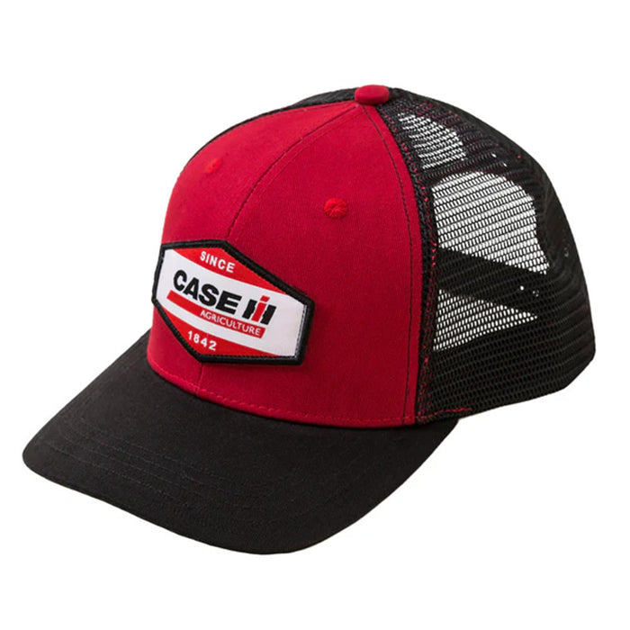 Case IH Two-Tone Red & Black Woven Patch Trucker