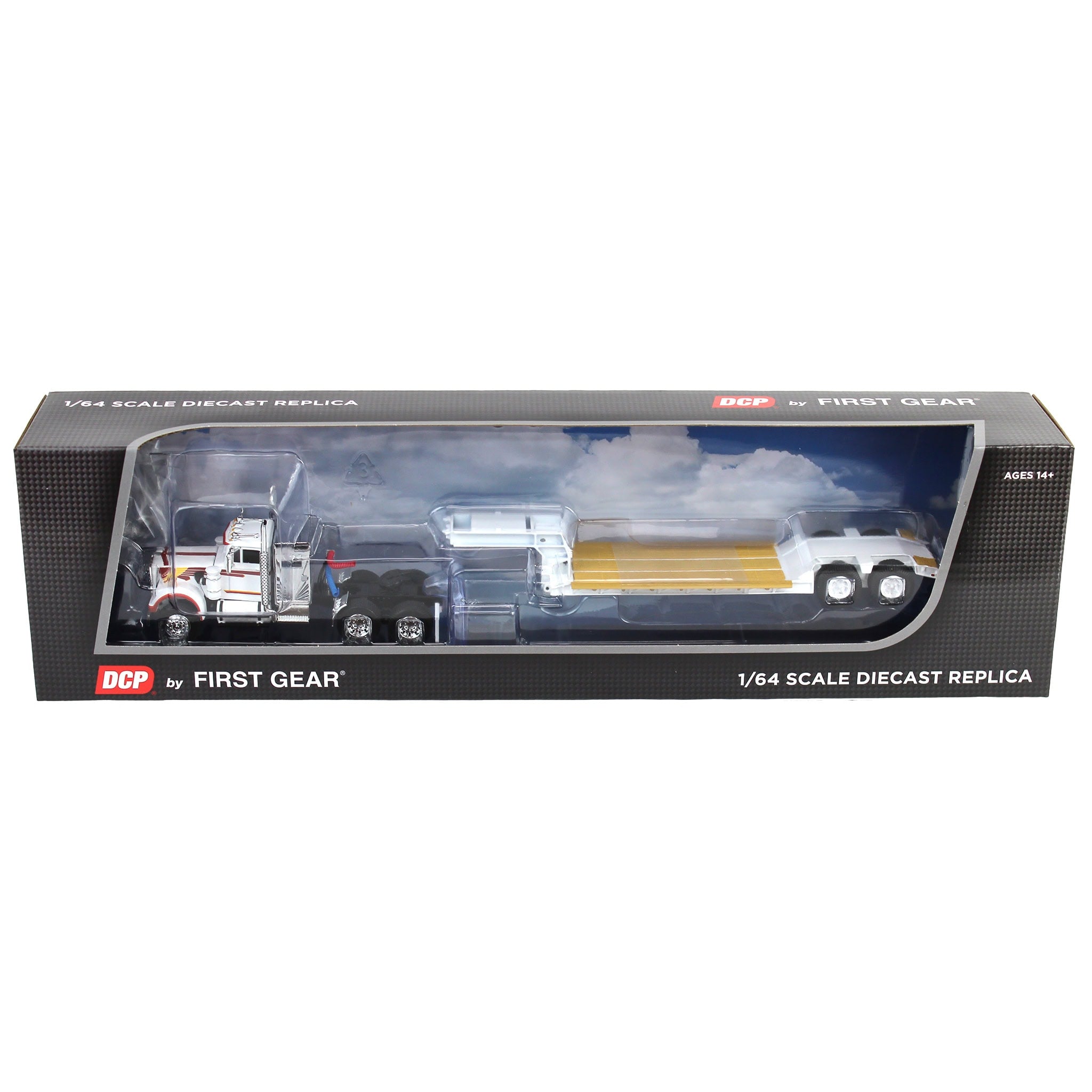 60-1639 DCP 1/64 White Western Star 4900 Semi Truck with 36in