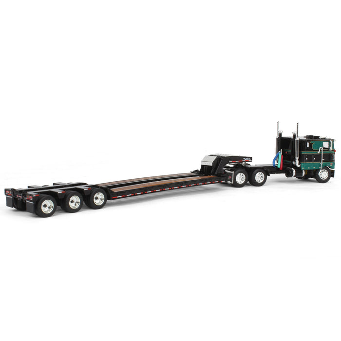 1/64 Green/Black Peterbilt 352 with Talbert Lowboy Trailer, DCP by First Gear