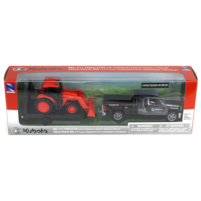 1/43 Chevy Pickup with Kubota M5-111 Tractor & Loader