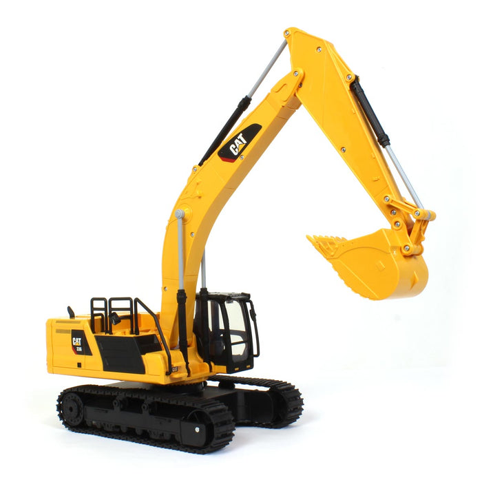 (B&D) 1/24 Radio Control Caterpillar 336 Excavator, Made of Durable Plastic - Damaged Item