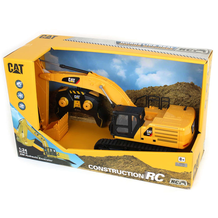 1/24 Radio Control Caterpillar 336 Excavator, Made of Durable Plastic