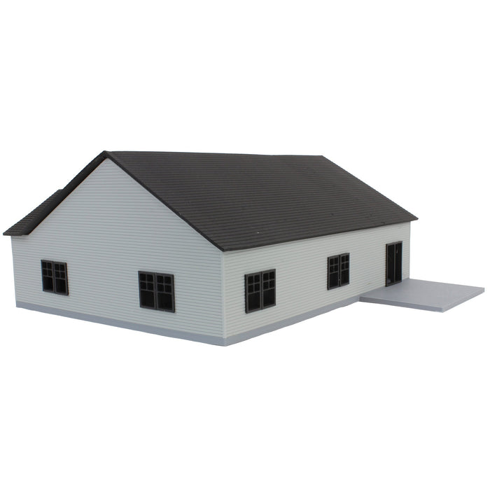 1/64 Grey & Black “The Ranch” Farm House w/ Opening Garage & Back Deck, 3D Printed