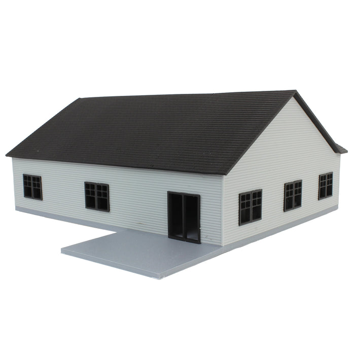 1/64 Grey & Black “The Ranch” Farm House w/ Opening Garage & Back Deck, 3D Printed