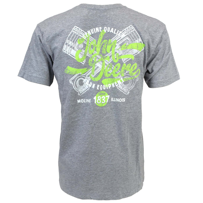 John Deere Genuine Quality Farm Equipment Gray T-Shirt