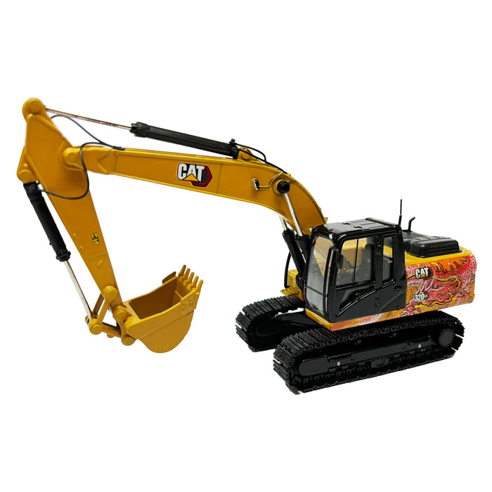 1/50 CAT 320 GX Hydraulic Excavator, Dragon Totem Decoration