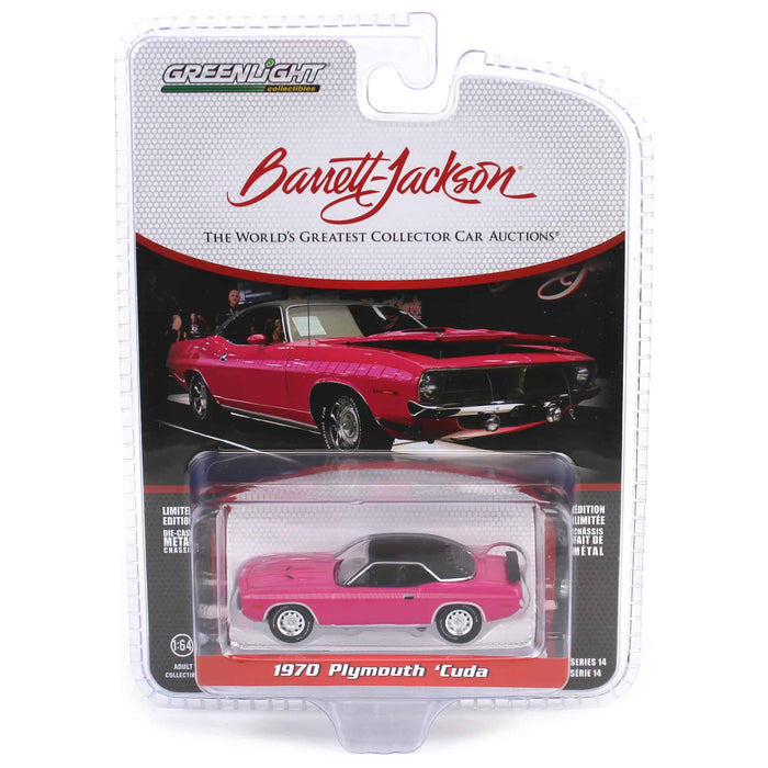 1/64 1970 Plymouth Cuda, Moulin Rouge, Barrett-Jackson Series 14