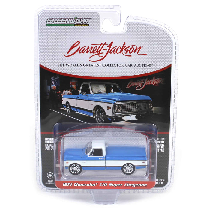 1/64 1971 Chevrolet C10 Super Cheyenne Custom Pickup, Barrett-Jackson Series 14