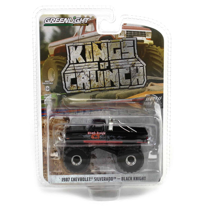 1/64 1987 Chevy Silverado, Black Knight, Kings of Crunch Series 15