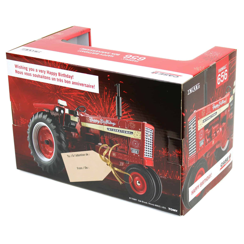 1/16 International Harvester 656 Diesel Tractor with "Happy Birthday" Graphics by ERTL