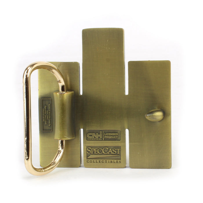 IH Logo Shaped Brass Plated Belt Buckle