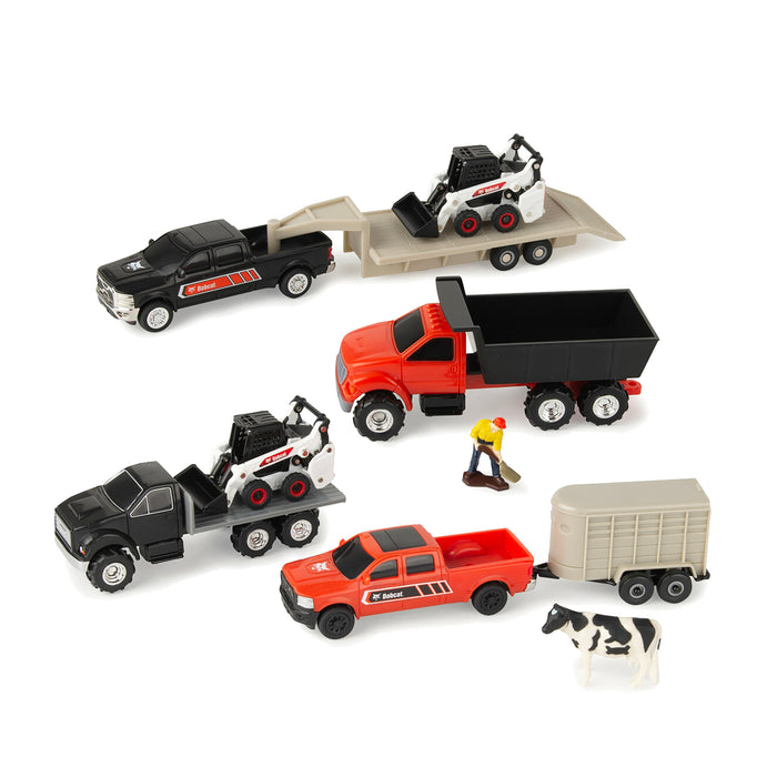 1/64 Bobcat 5 Piece Construction & Farming Sets