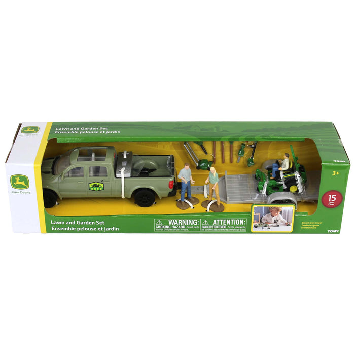 1/32 15-Piece Lawn Care Set with John Deere Zero Turn Mower