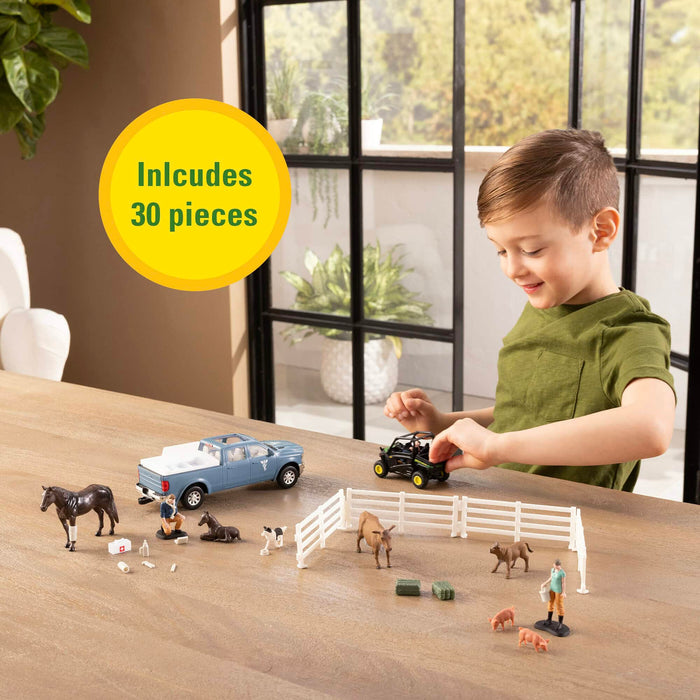 1/32 30-Piece Veterinarian Set with John Deere Gator