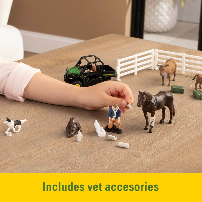 1/32 30-Piece Veterinarian Set with John Deere Gator