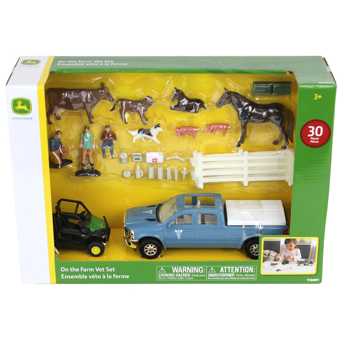 1/32 30-Piece Veterinarian Set with John Deere Gator