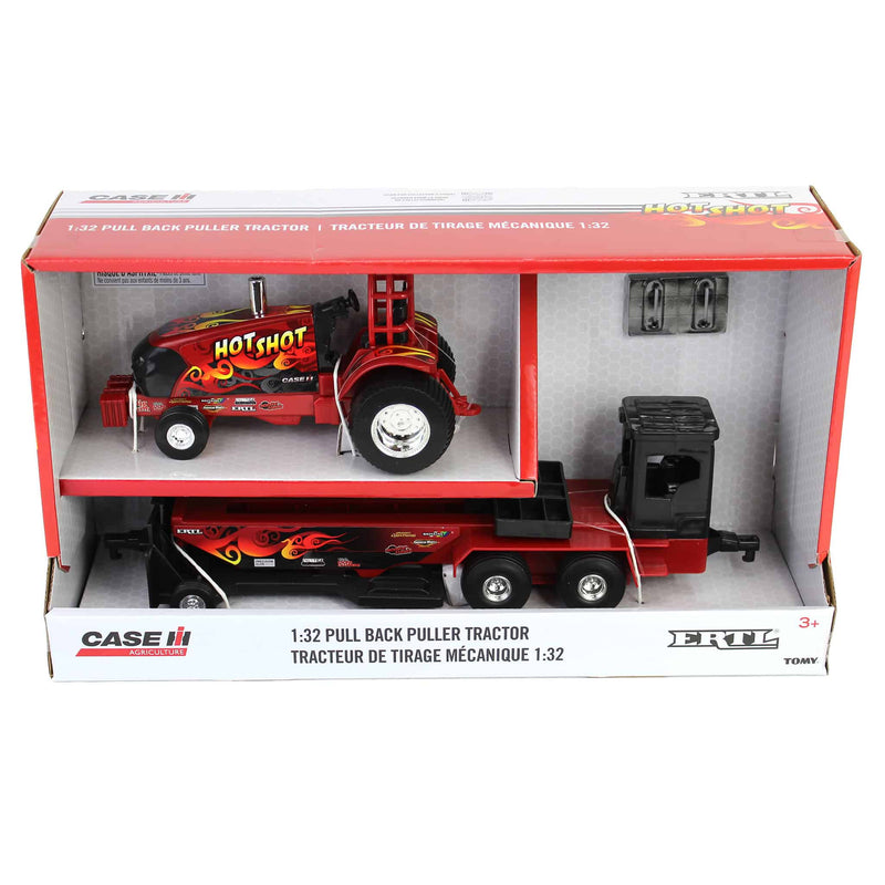 1/32 Case IH "Hot Shot" Pullback Pulling Tractor with Sled Outback Toys 1/32 Case IH "Hot Shot" Pullback Pulling Tractor with Sled Outback Toys