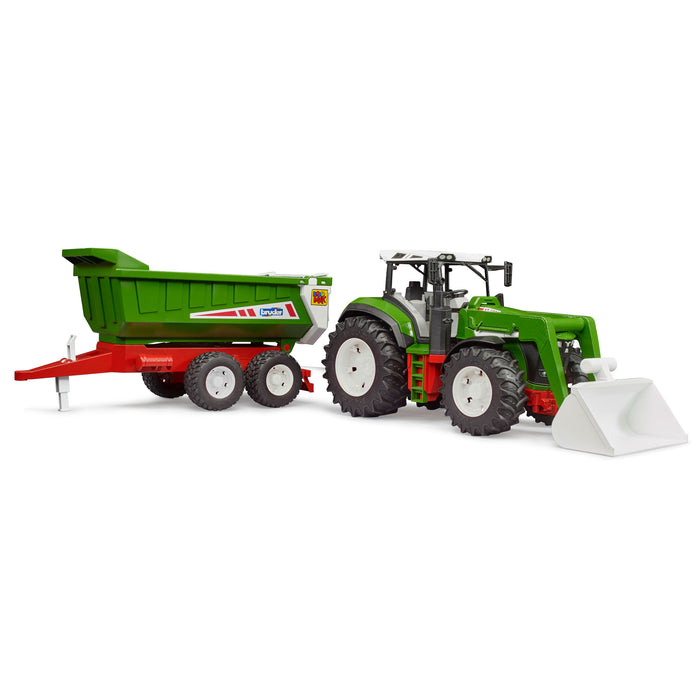 1/16 Bruder Roadmax Tractor with Front Loader and Tipping Trailer