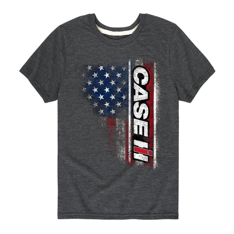 Youth Case IH Logo American Flag Short Sleeve T-Shirt