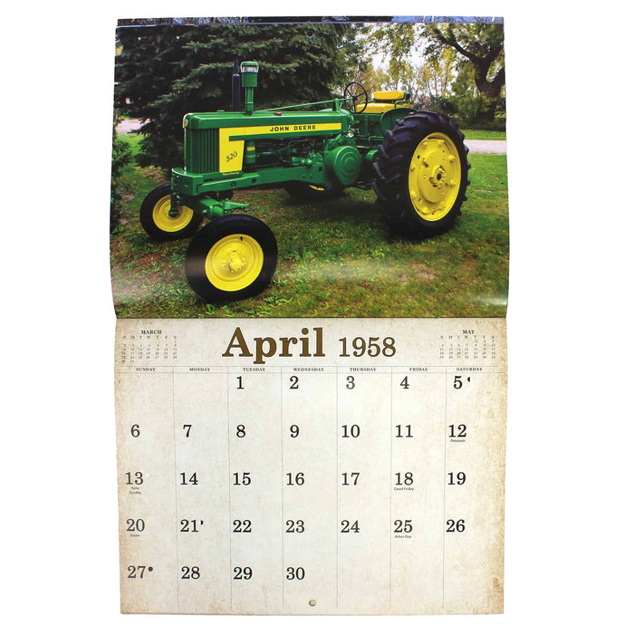 2025 Vintage John Deere Calendar Featuring 1958 Tractors