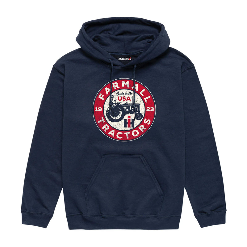 Farmall Antique Sign Navy Blue Hooded Sweatshirt