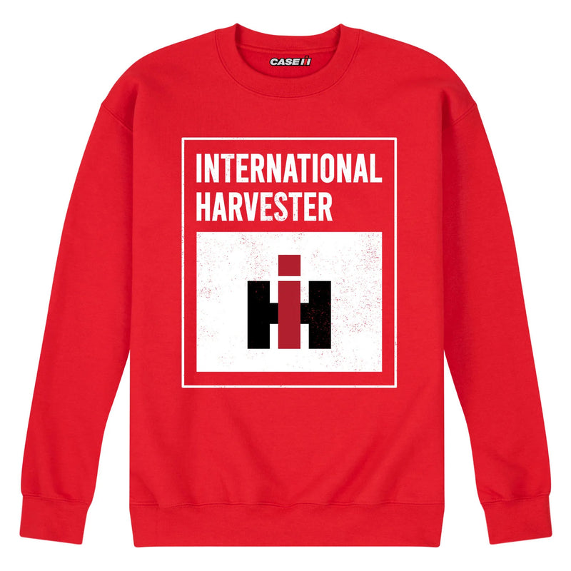 International Harvester Logo Red Crew Neck Sweatshirt