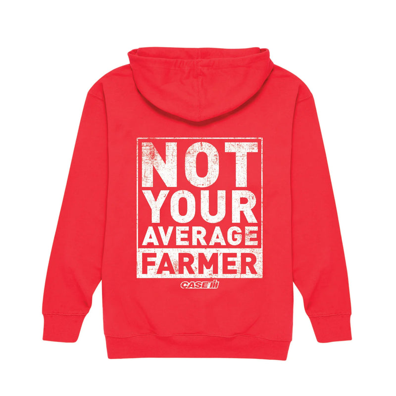 Case IH Not Your Average Farmer Red Hooded Sweatshirt