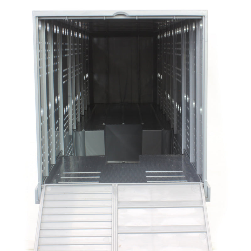 1/16 Big Farm ERTL Peterbilt 367 Semi Truck with Livestock Trailer & 4 Cows