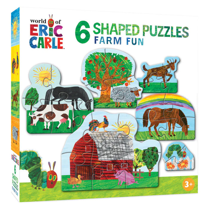 Eric Carle Farm Life 6-Pack Mini Shaped Puzzles