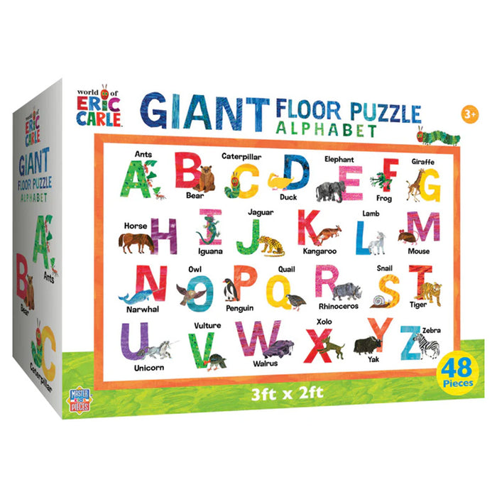 Eric Carle Alphabet 48 Piece Shaped Floor Puzzle