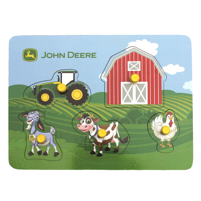 John Deere Farm & Field 12in x 9in Wooden Puzzle