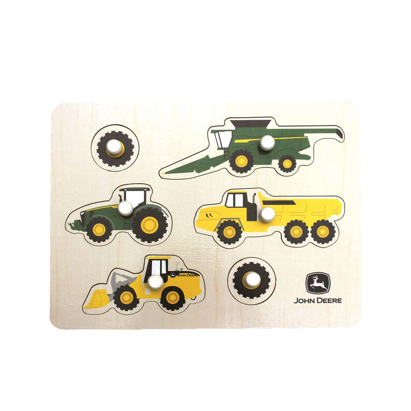 John Deere Equipment 12in x 9in Wooden Puzzle