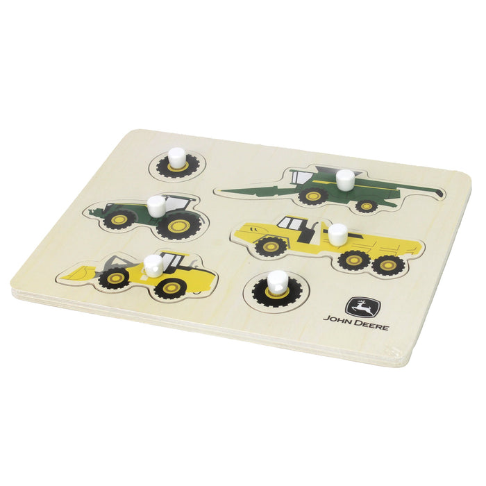 John Deere Equipment 12in x 9in Wooden Puzzle