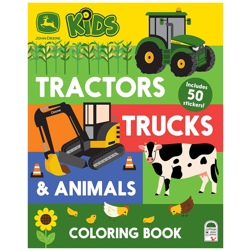 John Deere Tractors, Trucks & Animals Kids Coloring Book