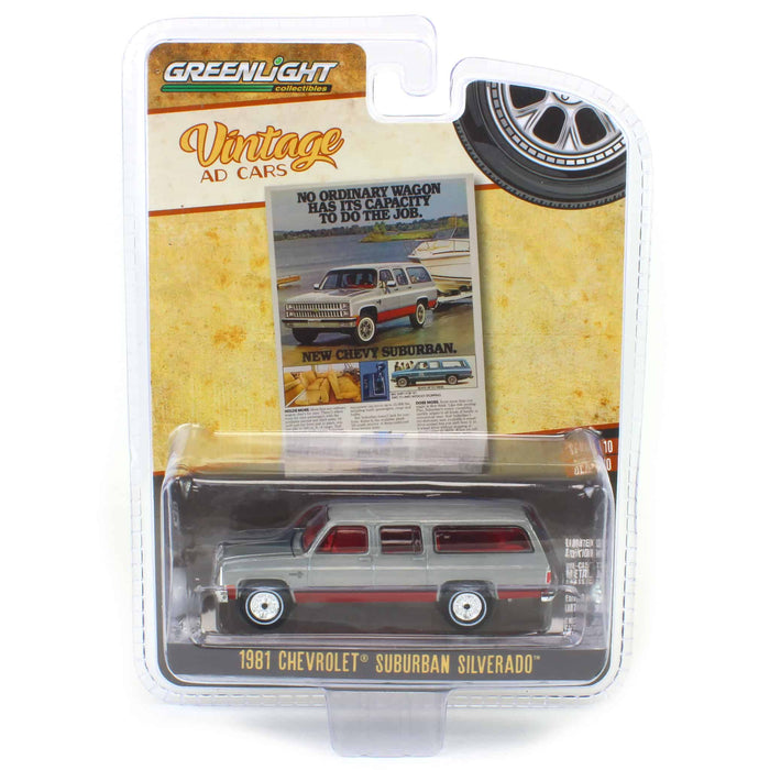 Raw Chase ~ 1/64 1981 Chevrolet Suburban, Vintage Ad Cars Series 10