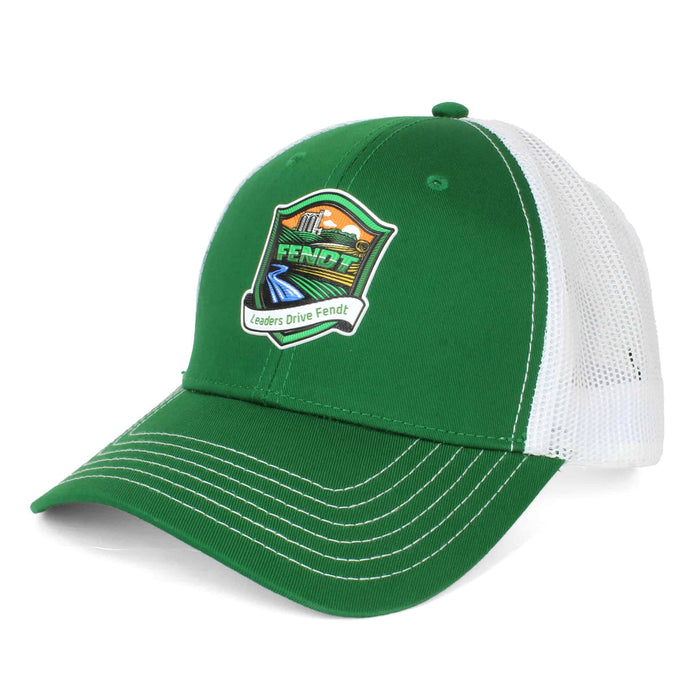 Leaders Drive Fendt Green & White Mesh Back Hat