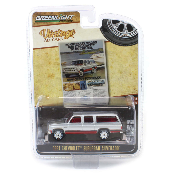 1/64 1981 Chevrolet Suburban, Vintage Ad Cars Series 10