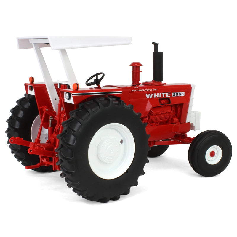 (B&D) 1/16 White 2255 2WD Tractor with ROPS & Canopy, ERTL Prestige Collection - Damaged Box