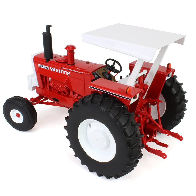 (B&D) 1/16 White 2255 2WD Tractor with ROPS & Canopy, ERTL Prestige Collection - Damaged Box