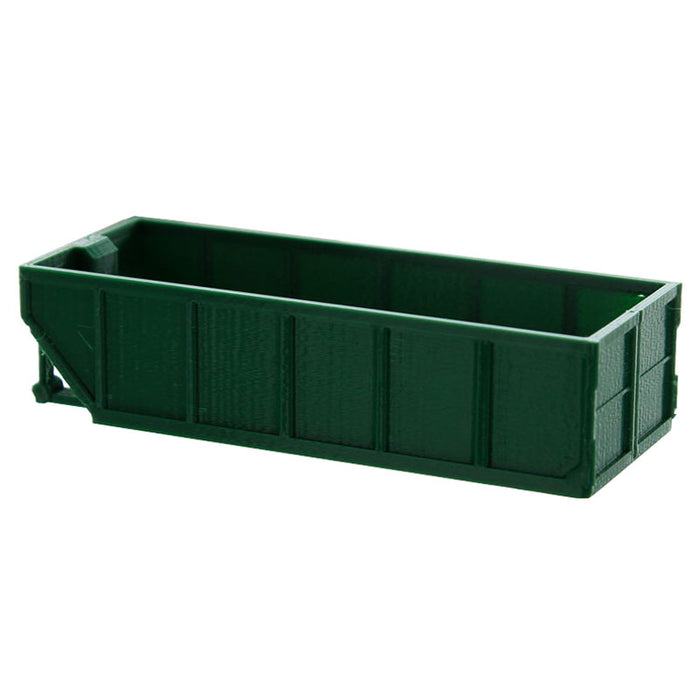 1/64 Green 15-Yard Rolloff Dumpster, 3D Printed