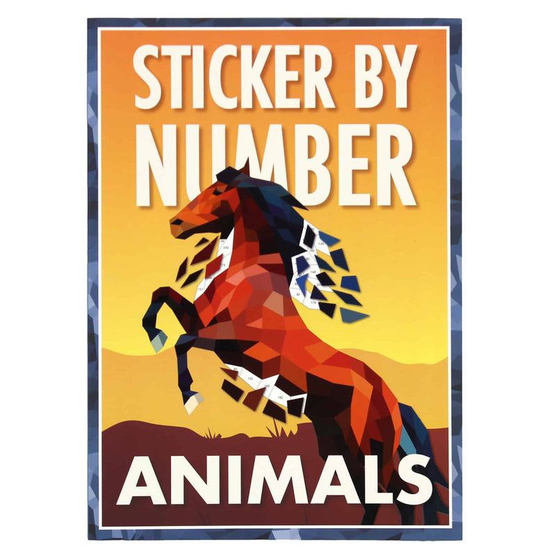 Sticker By Number Animals: 12 sensational sticker puzzles.