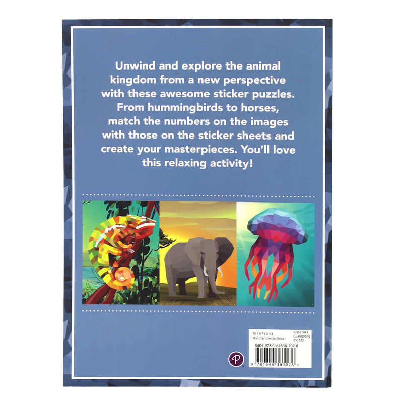 Sticker By Number Animals: 12 sensational sticker puzzles.