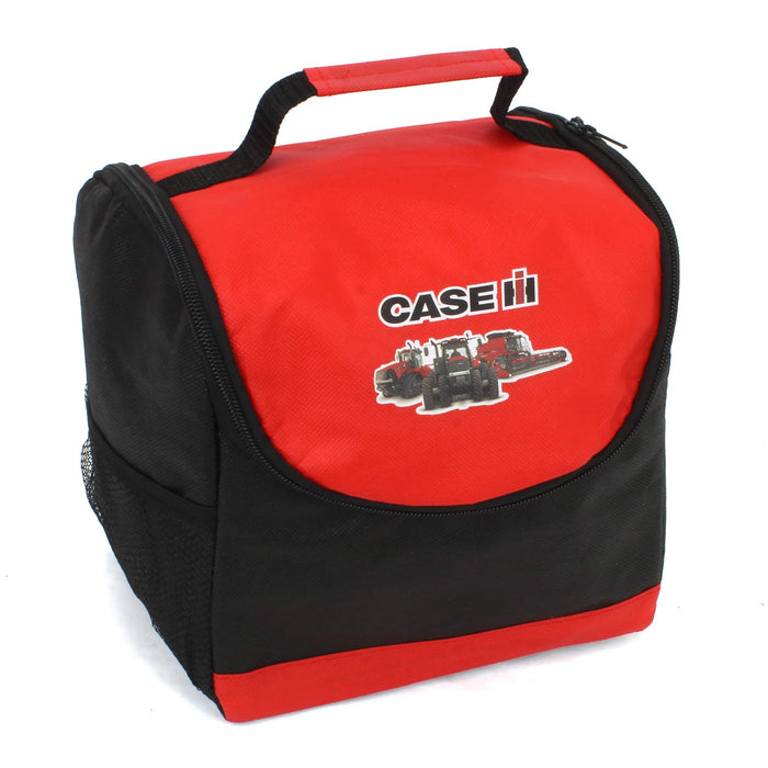 Red & Black Case IH Logo & Machinery Lunch Box