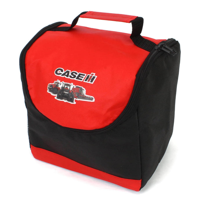 Red & Black Case IH Logo & Machinery Lunch Box