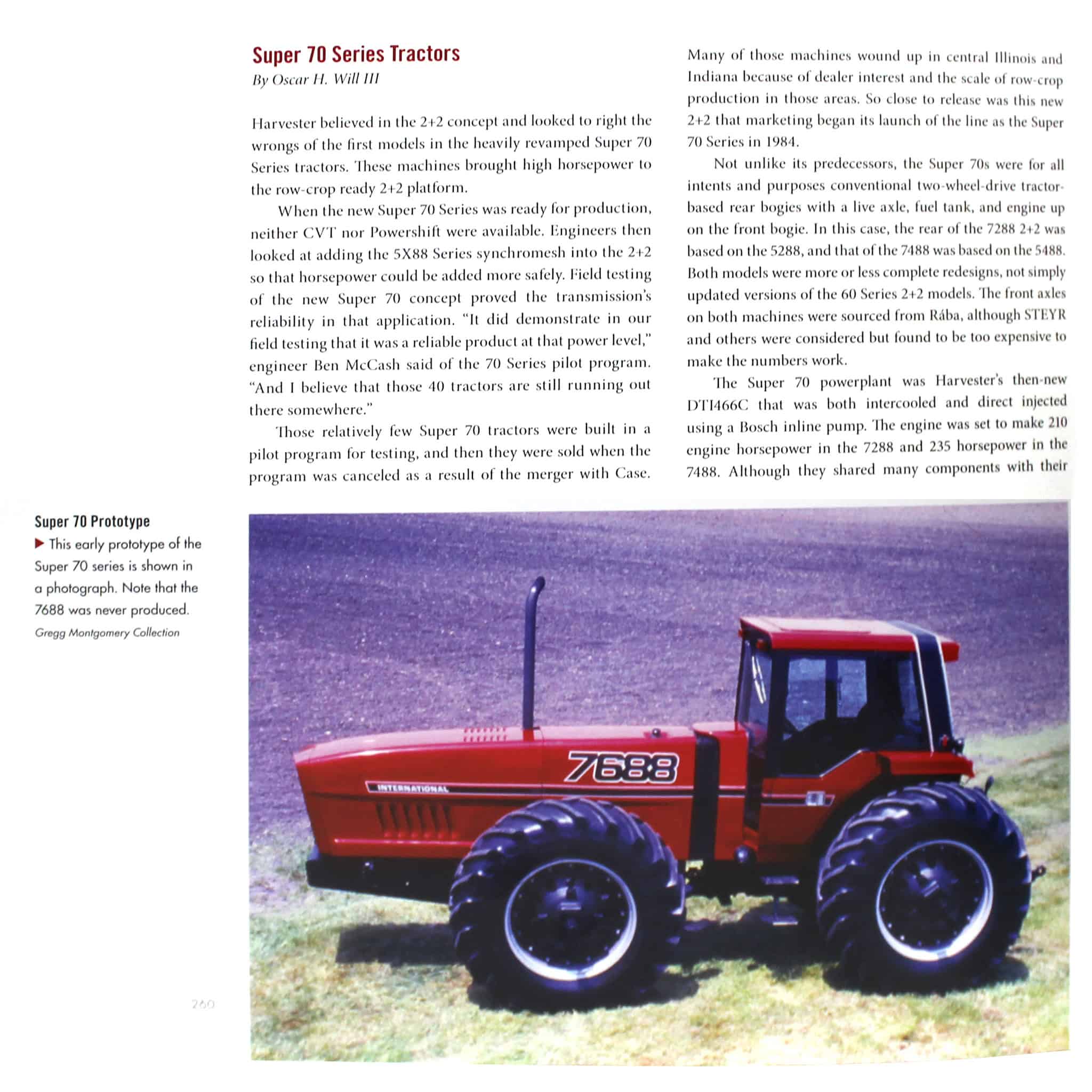B&D) 1/16 International Harvester 7688 Super 70 Series 2+2 Tractor