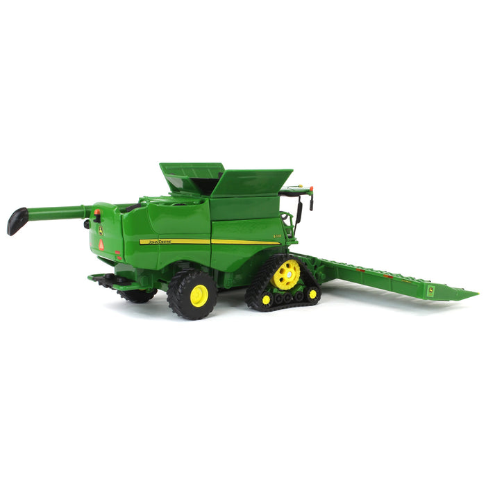 (B&D) 1/64 John Deere S780 Tracked Combine with Corn & Grain Heads, ERTL Prestige Collection - Damaged Box