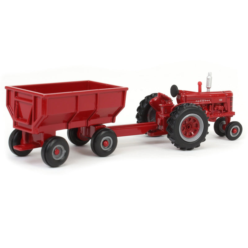 1/64 IH Farmall 400 Tractor with Narrow Front & Flarebox Wagon by ERTL